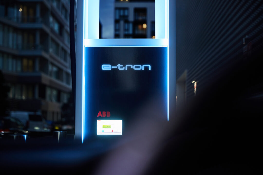 Audi e-tron charging station