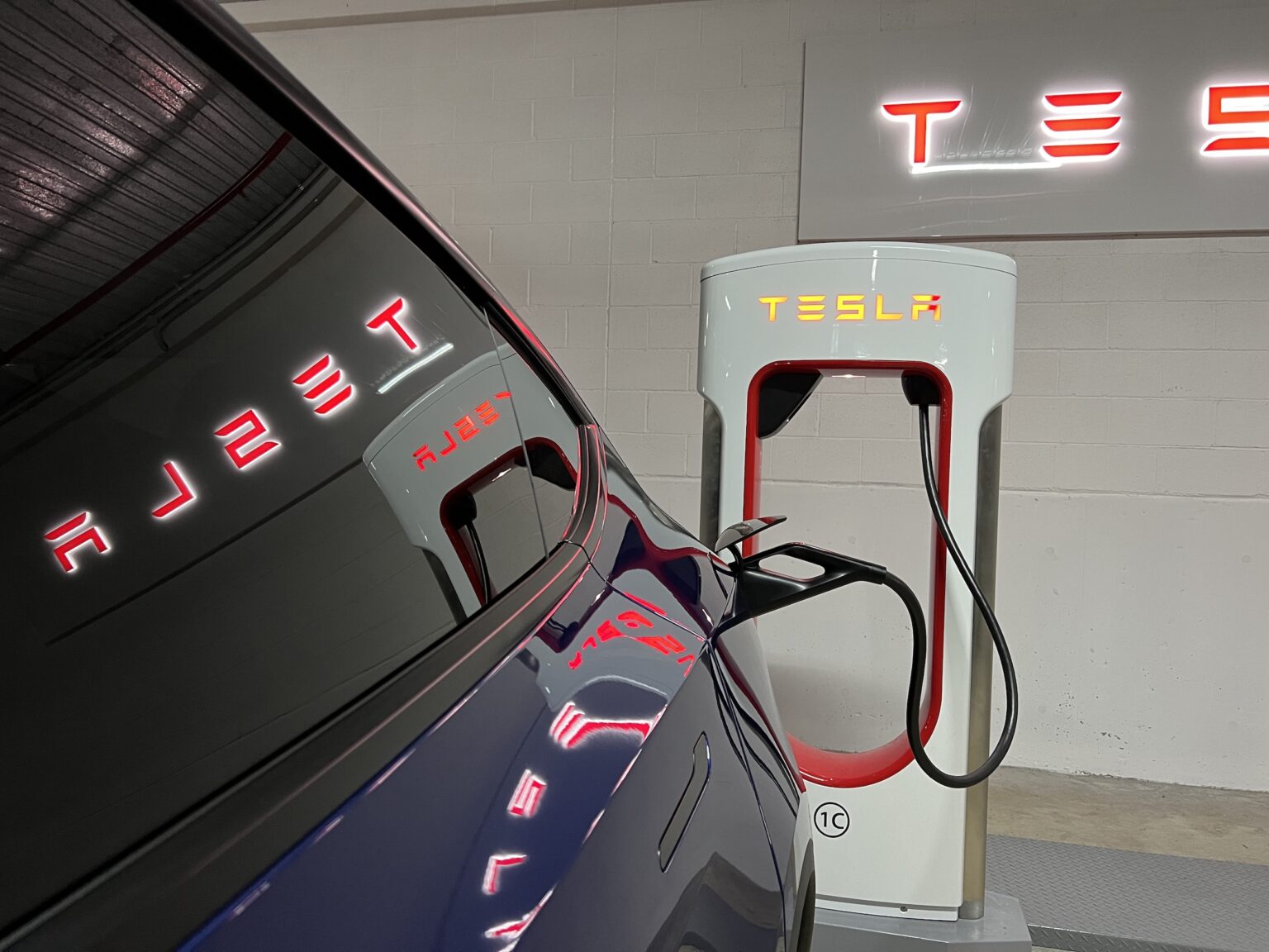 Charging A Tesla Model Y At A New V3 Supercharger EV Central