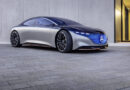 Mercedes-Benz Vision EQS concept car drive