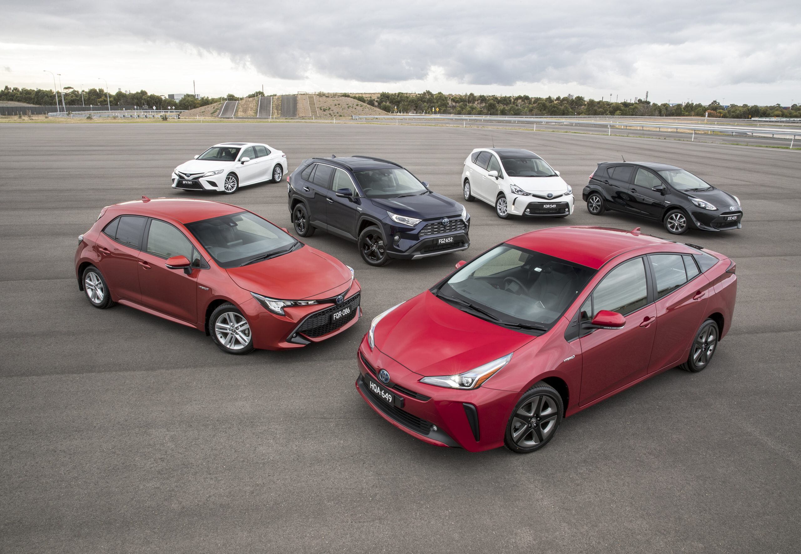 Toyota hybrids: RAV4, Prius, Camry, Corolla, Prius C and Prius V