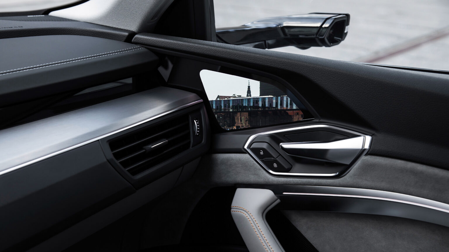 Virtual mirrors Audi etron's digital first EV Central