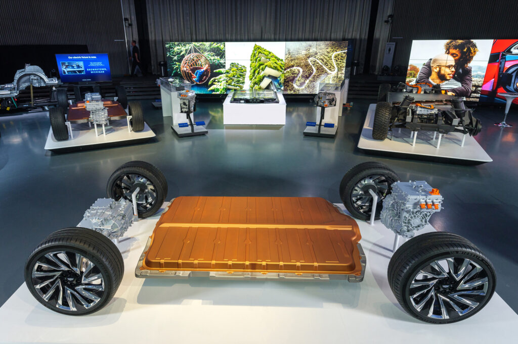 The new flexible EV architecture from General Motors incorporates Ultium batteries
