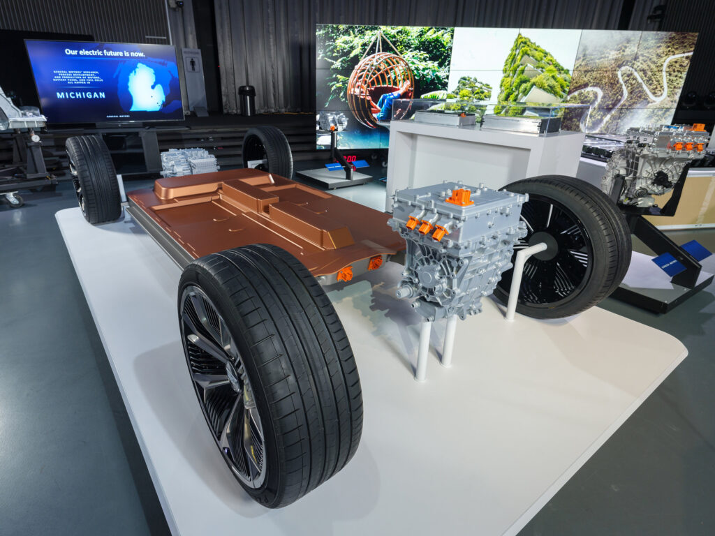 The new flexible EV architecture from General Motors incorporates Ultium batteries