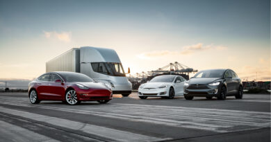 Tesla Semi S3XY family: Model S, Model 3, Model X, Model Y and the Tesla Semi