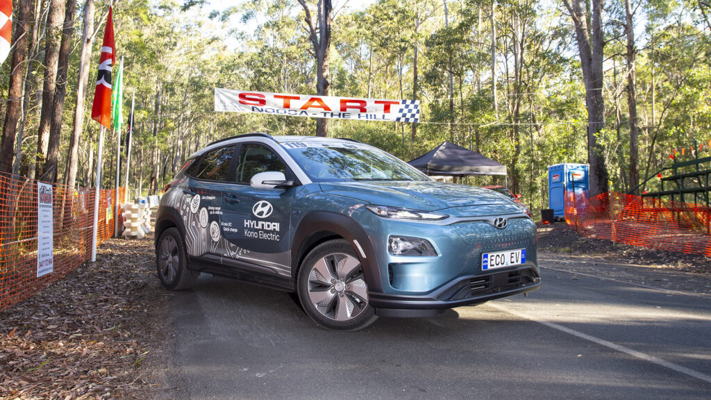 2020 Hyundai Kona EV at 2020 Noosa Hill Climb