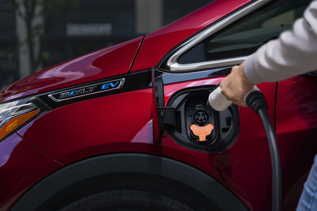 2020 Chevrolet Bolt EV charging plug