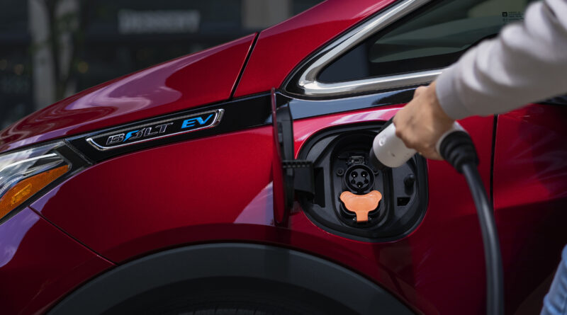 2020 Chevrolet Bolt EV charging plug