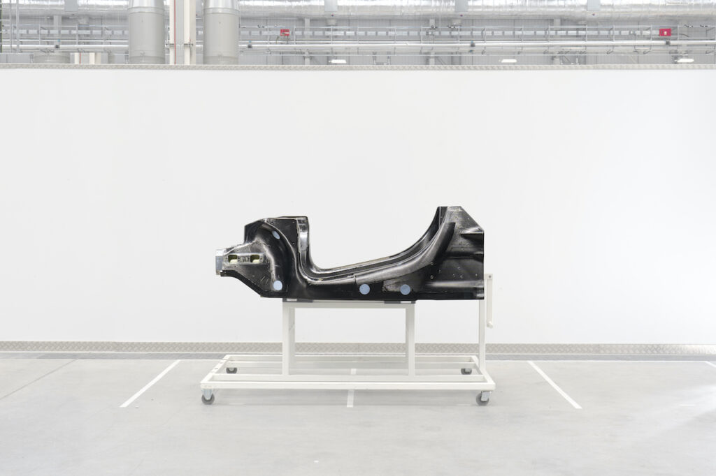 McLaren carbon-fibre chassis