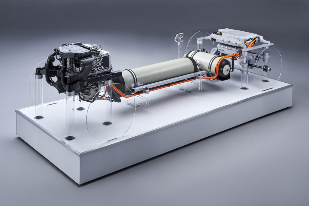 BMW hydrogen powertrain