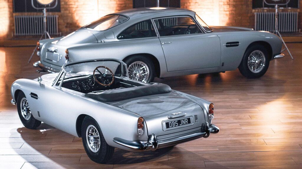 Aston Martin DB5 Junior electric kids car created by The Little Car Company in partnership with Aston Martin