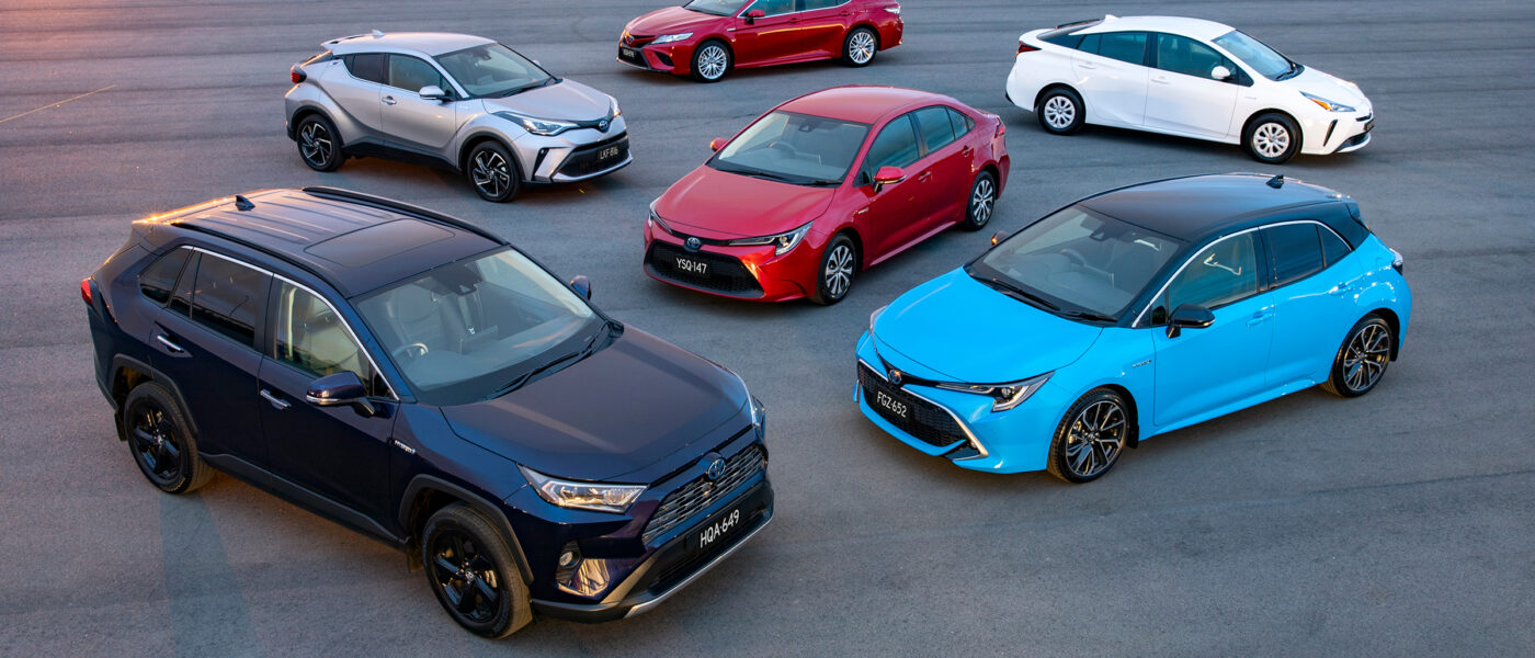Toyota hybrids: RAV4, C-HR, Camry, Prius, Corolla hatch and Corolla sedan