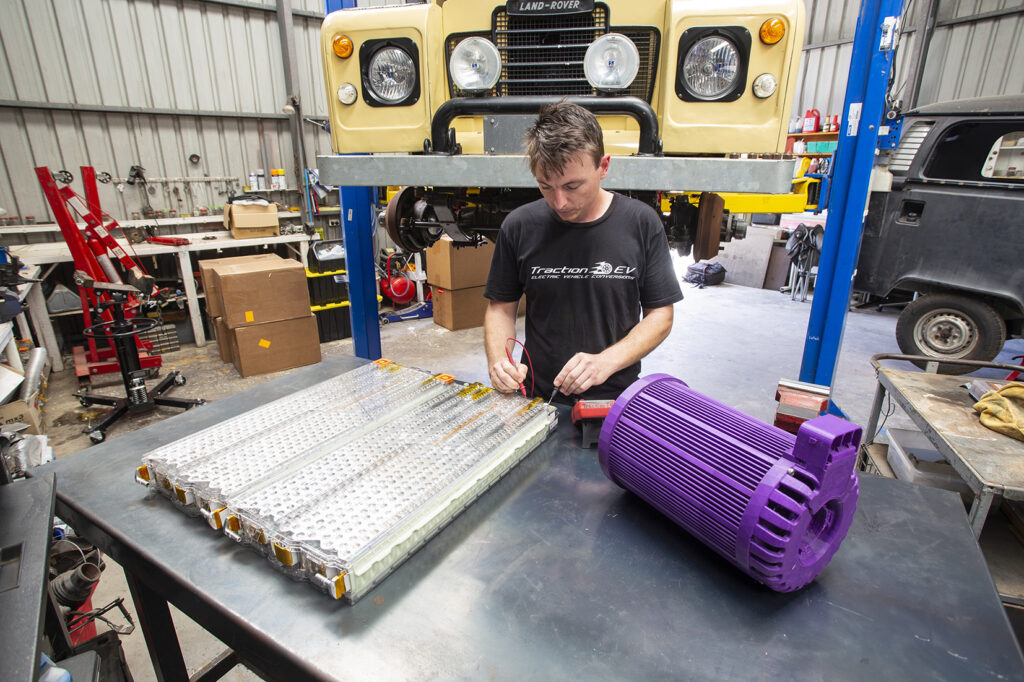 Traction EV's James Pauly battery testing