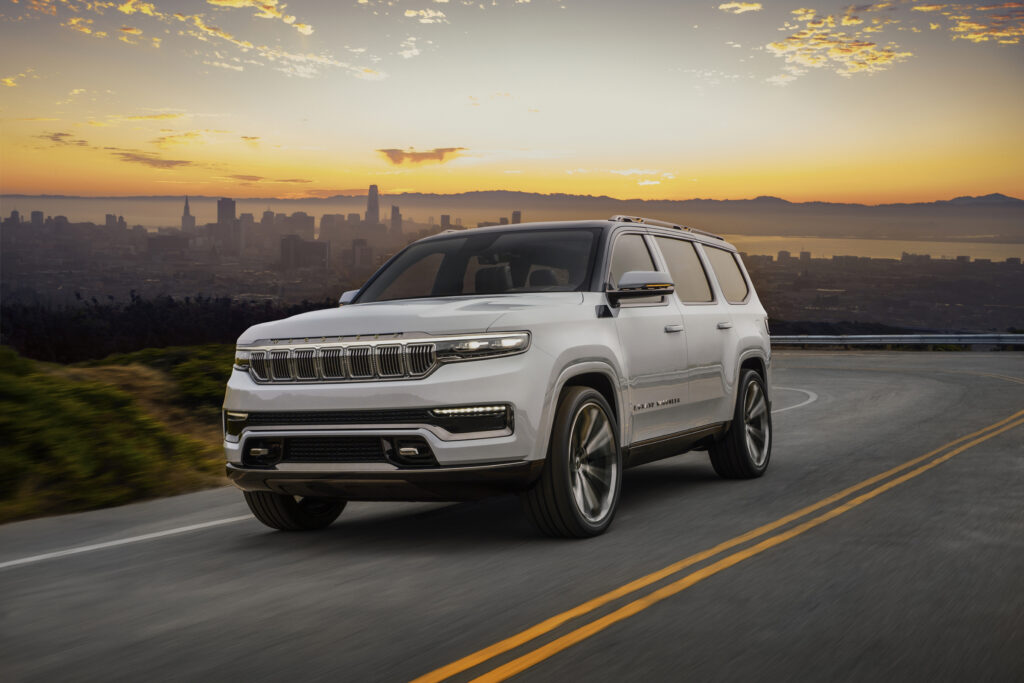 Jeep Grand Wagoneer Concept with a plug-in hybrid PHEV system is one of the new EVs coming soon
