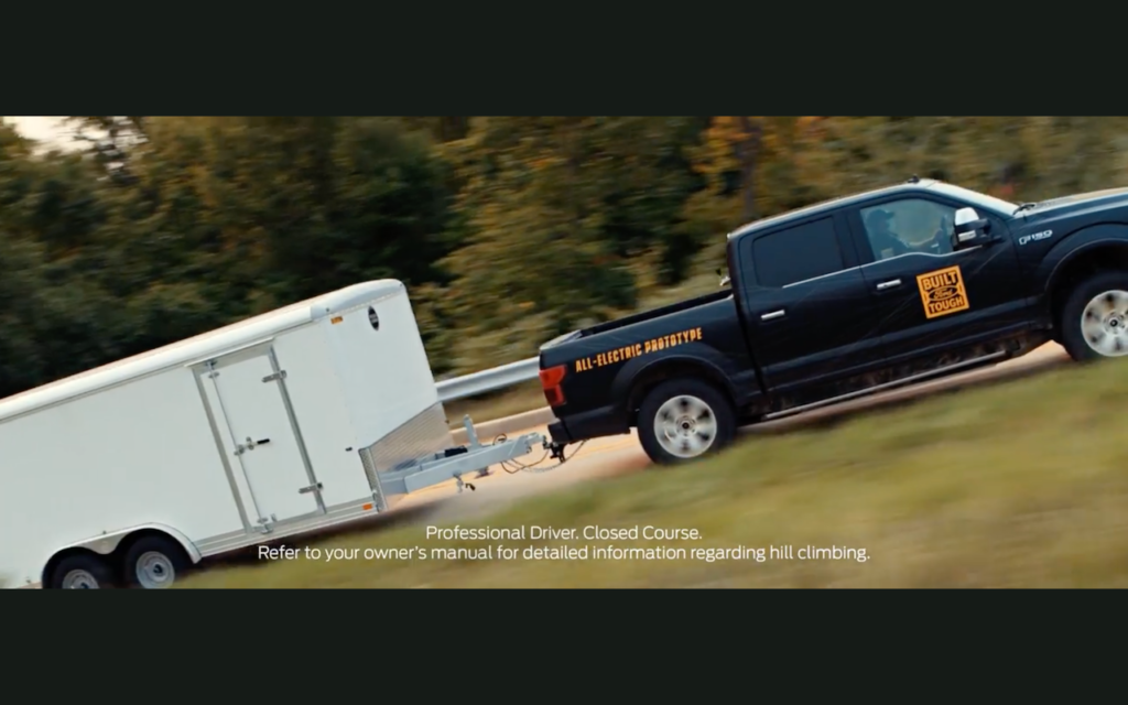 2022 Ford F-150 Electric tow testing