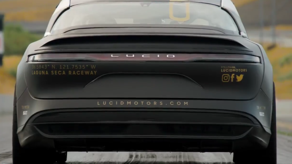 Lucid Motors Air sets new quarter mile PB