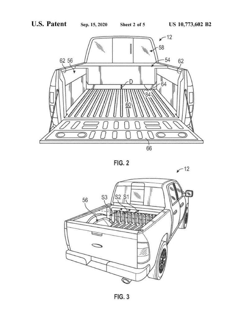 Ford F-150 range extender patent images