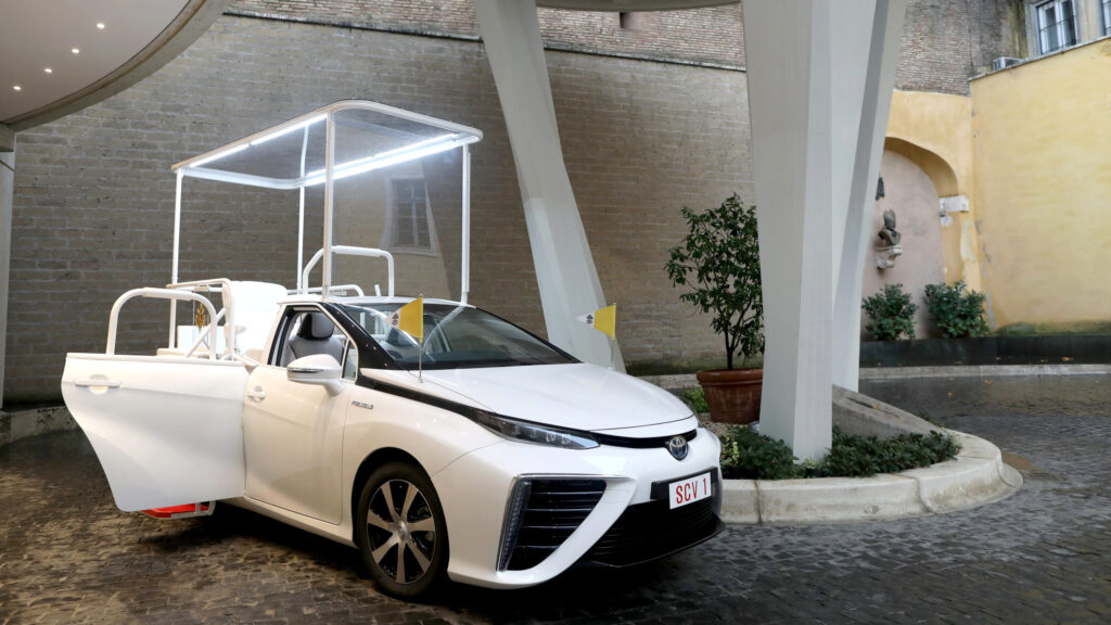 2019 Toyota Mirai hydrogen-powered Popemobile