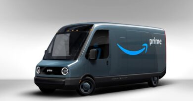 Amazon Prime EVan electric deliver van, which was developed with Rivian
