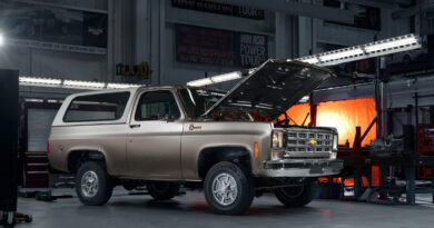 1977 Chevrolet K5 Blazer with an EV conversion using GM's upcoming eCrate electric motor kit