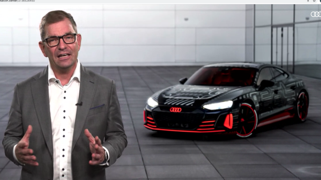 Audi chief Markus Duesmann announces e-tron GT RS