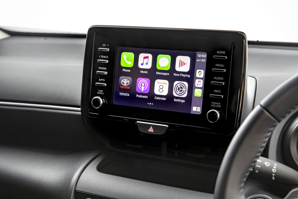 Toyota Yaris Cross central touchscreen