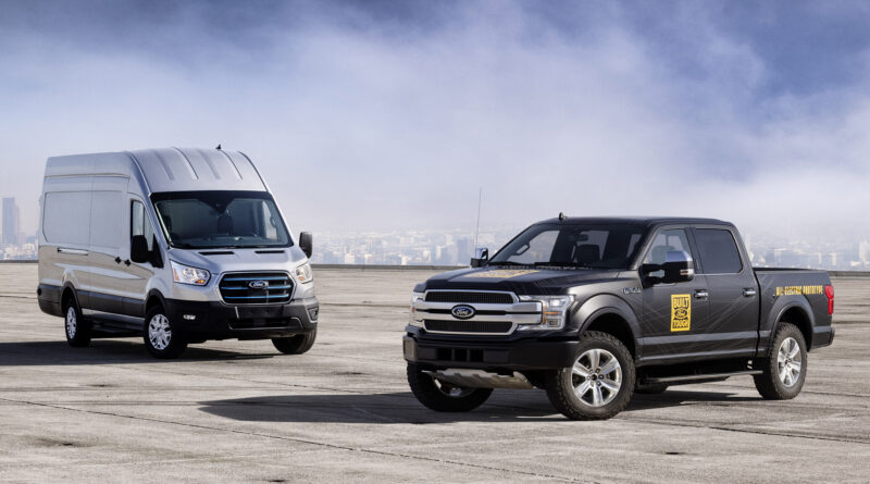 2021 Ford E-Transit and 2022 Ford F-150 Electric