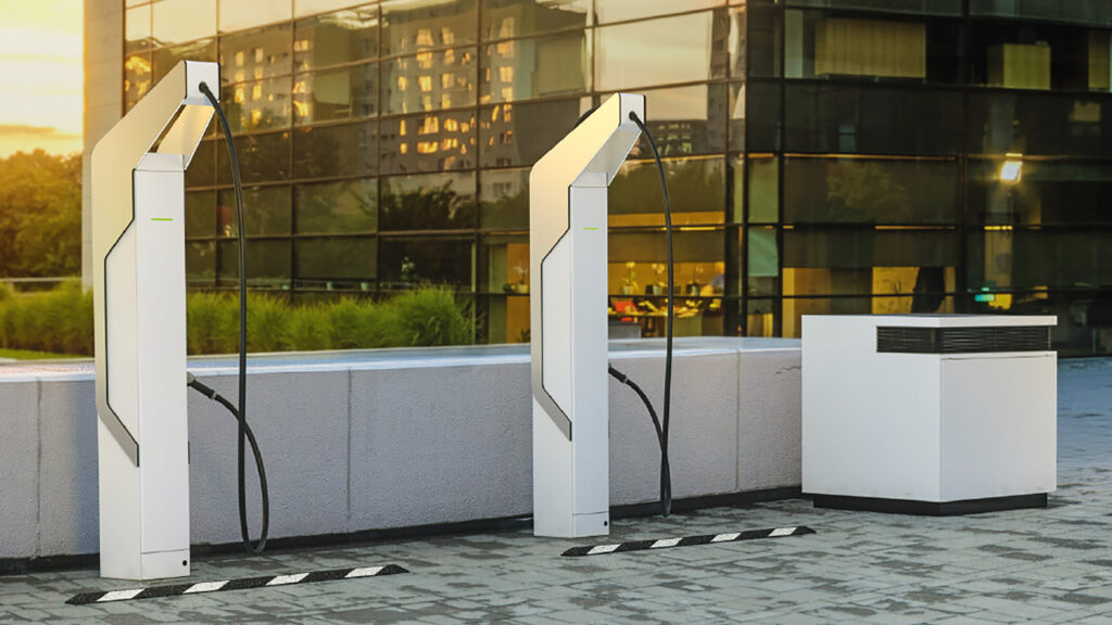 Porsche Taycan charging bays