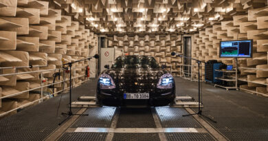 Porsche Taycan undergoing development testing in 2019