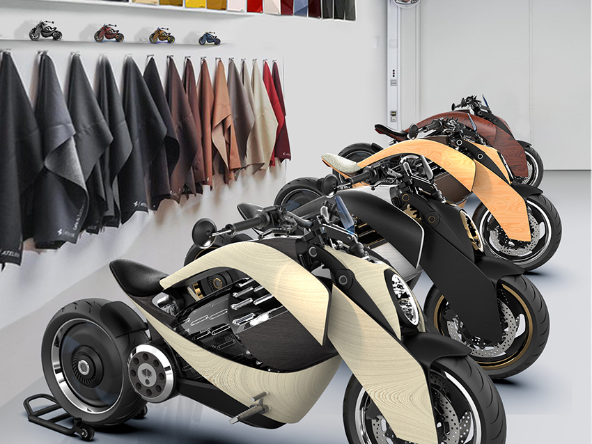 Newron Motors EV-1 electric motorcycle
