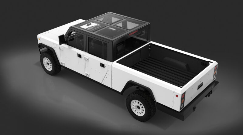 Bollinger B2 electric pickup truck in its "production-intent" final design