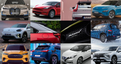 Image collage showing some of the 30-plus electric cars arriving in Australia in 2021