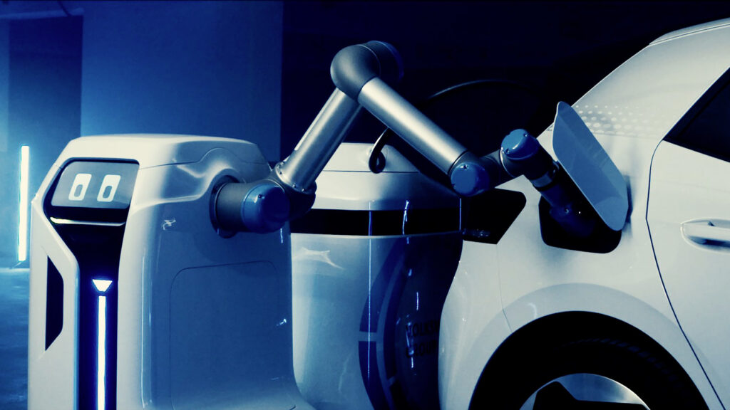 Volkswagen mobile charging robot protoype