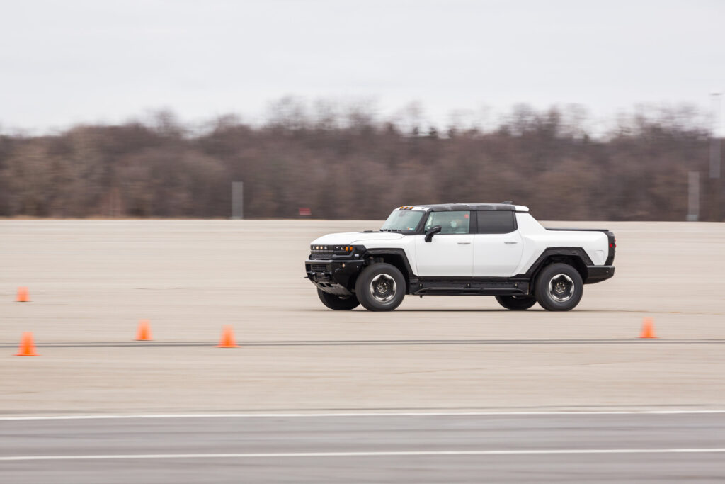 GMC Hummer EV prototype testing at the Milford Proving Ground in Michigan