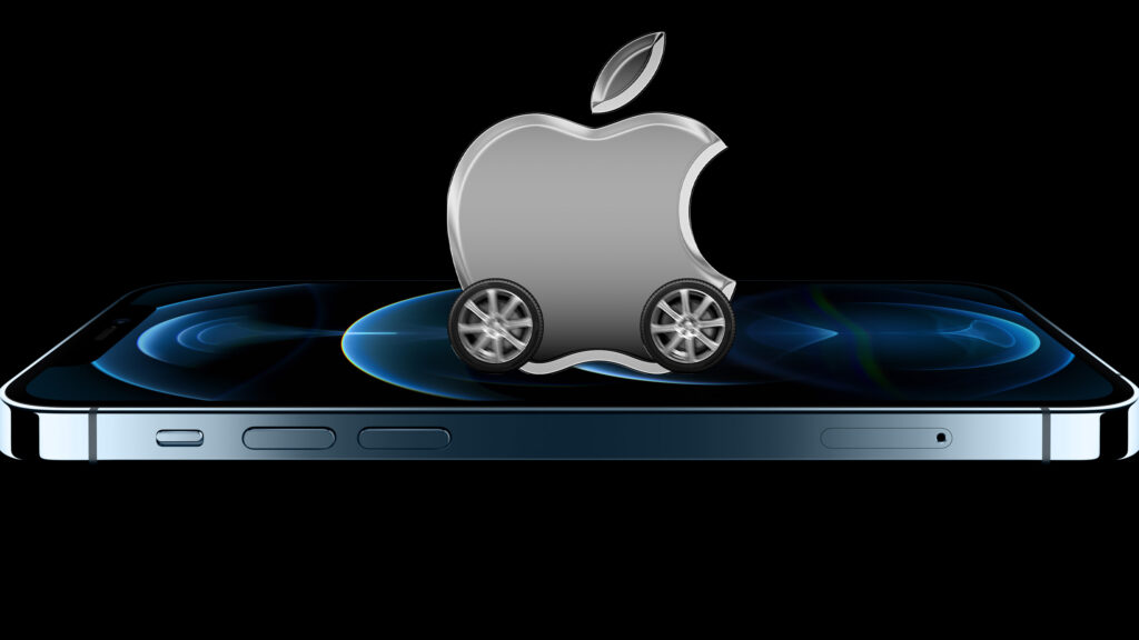 Apple iPhone and car