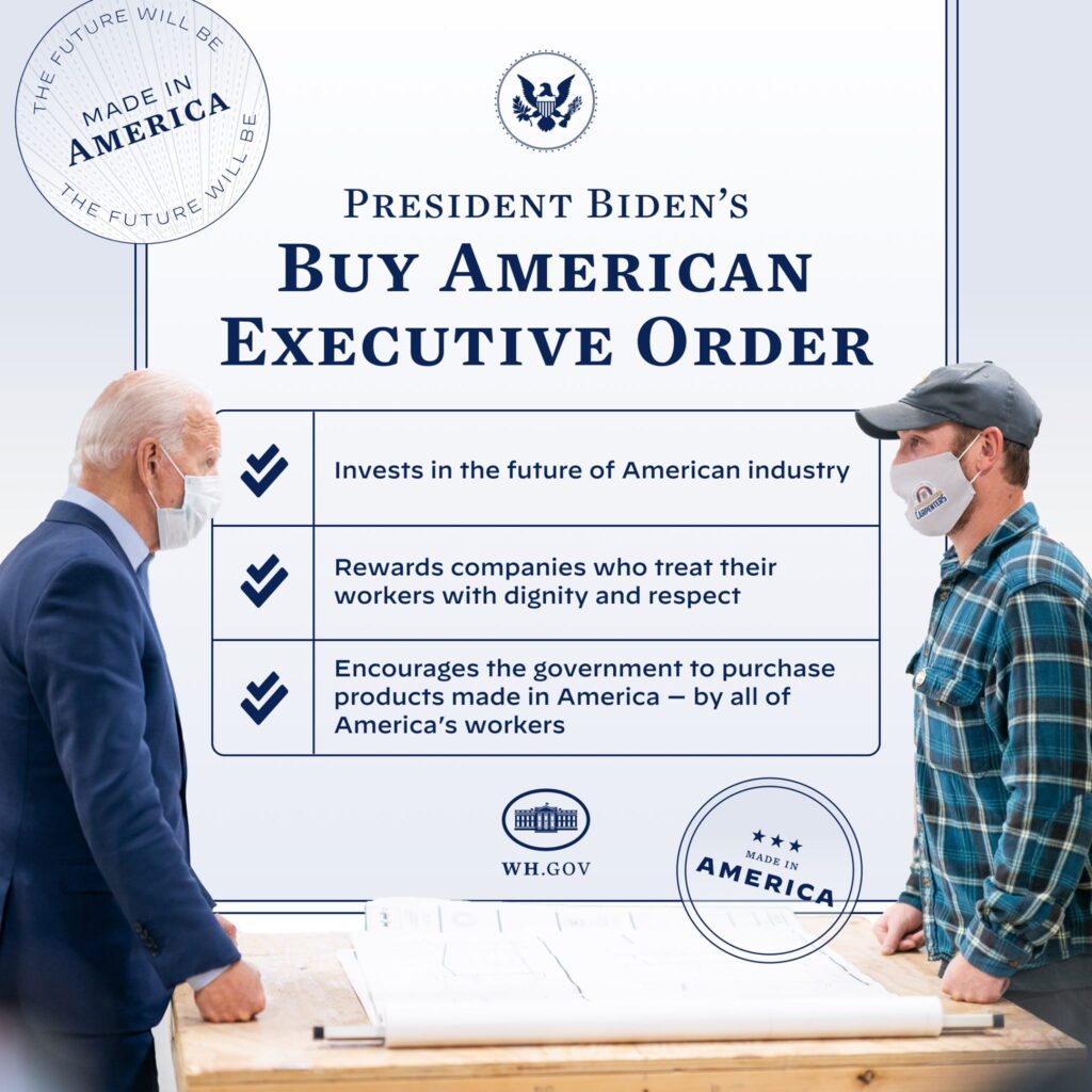 President Biden at the Buy American announcement
