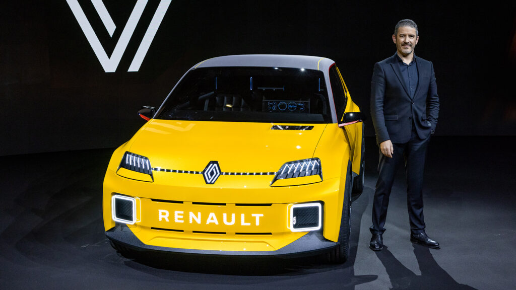 2021 Renault 5 Prototype electric car and designer Gilles Vidal