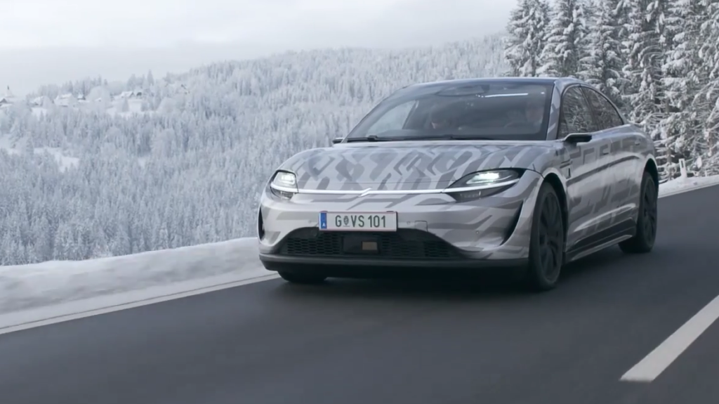 Sony Vision-S testing