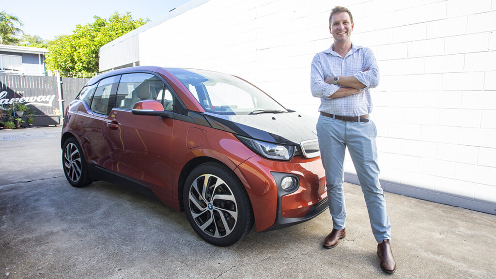 James Cox with his 2015 BMW i3 REX