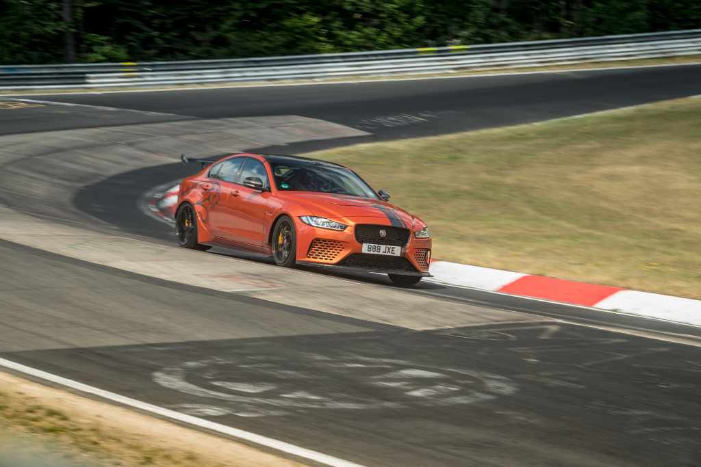 Jaguar XE is the four-door record holder at the Nurburgring
