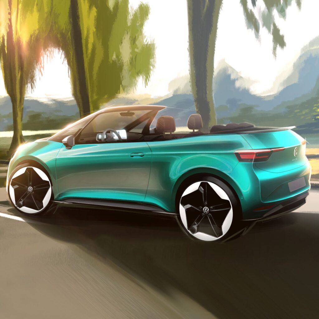VW ID.3 Convertible Concept official rendering