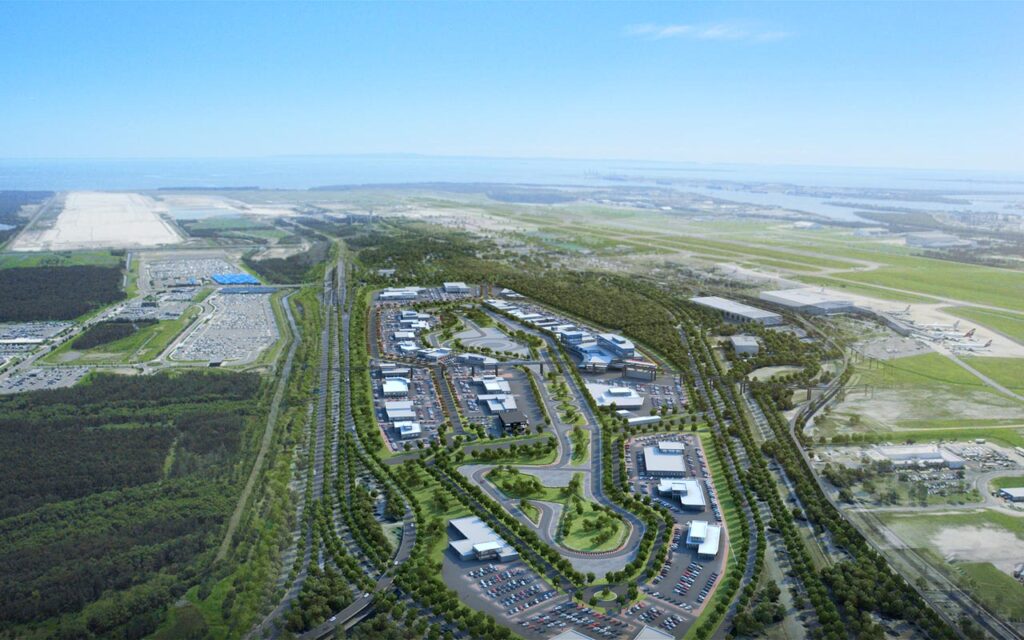 The Brisbane Auto Mall will form a new car buying hub and test drive centre alongside Brisbane airport