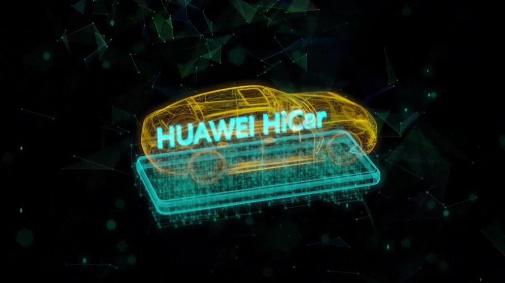 The Huawei HiCar concept used an existing vehicle to showcase connected technologies and infotainment systems the tech giant plans to sell to existing manufacturers, allowing over-the-air updated, artificial intelligence and connected services