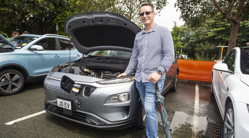 Jon Day with his 2019 Hyundai Kona Highlander Electric