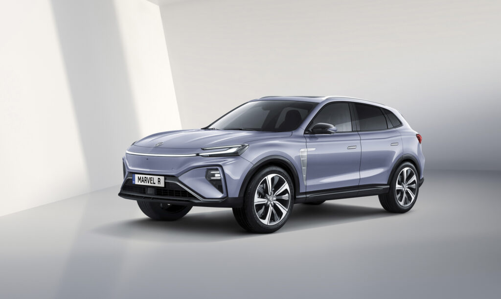 MG Marvel R mid-sized SUV, which goes on sale in Europe in May 2021