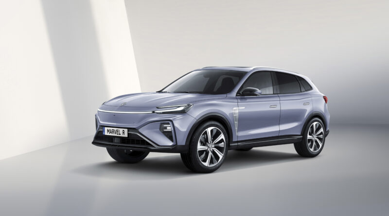 MG Marvel R mid-sized SUV, which goes on sale in Europe in May 2021