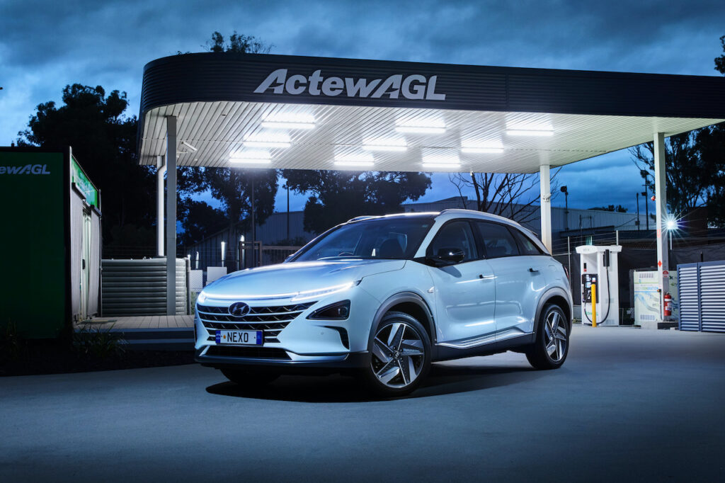 Hyundai Nexo hydrogen refuelling station