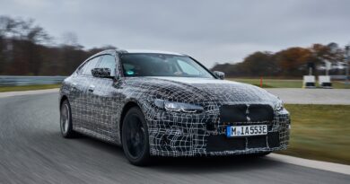 Camouflaged BMW i4 prototype undergoing development testing