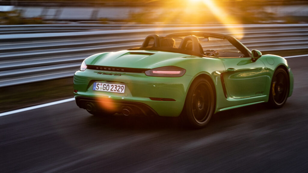 The Porsche 718 Boxster could soon switch to electricity as Porsche's first EV sports car