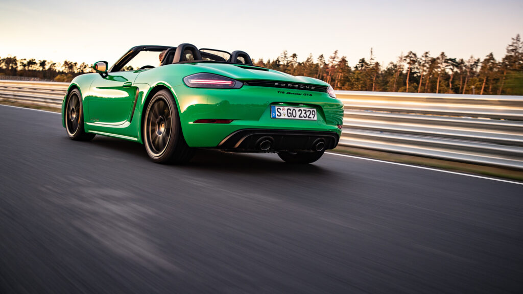 The Porsche 718 Boxster could soon switch to electricity as Porsche's first EV sports car