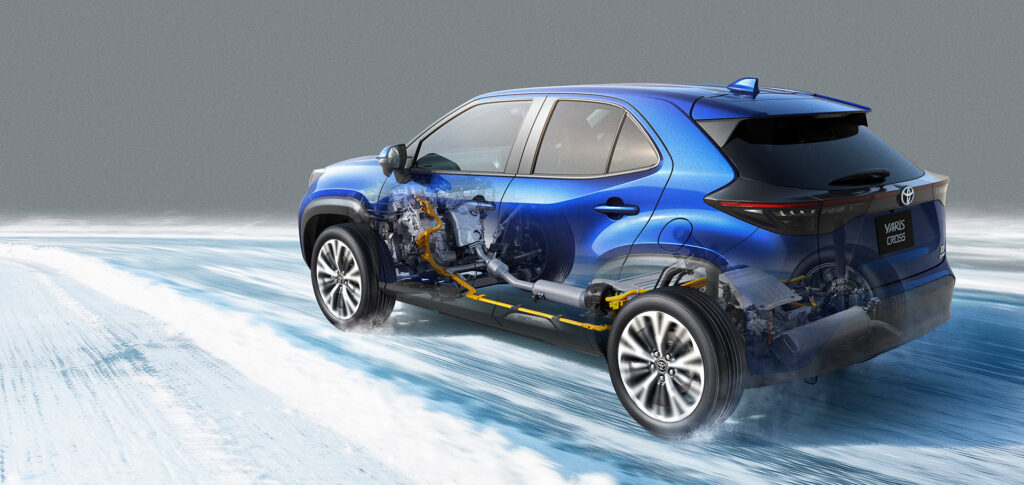 Toyota Yaris Cross Hybrid cutaway diagram